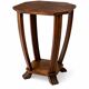 Art Deco side table in wood – sculptural base