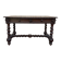 Bureau plat de style Louis XIII en chêne à deux tiroirs
