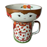 Korean face sandstone bowl and mug