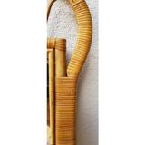 60's rattan mirror  61x82cm