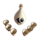 Ceramic liquor service vintage