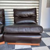 Chauffeuse cuir Roche Bobois