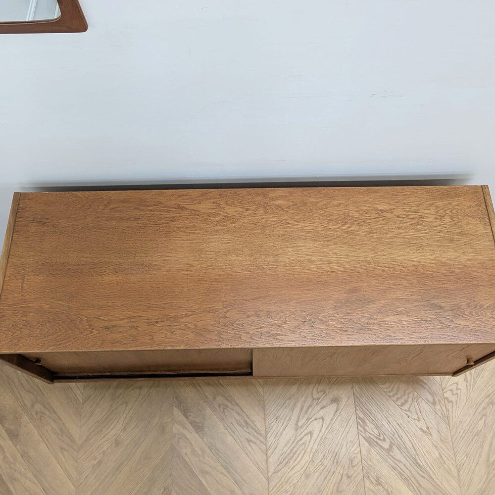 Vintage Danish oak sideboard from the 1960s.