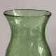Green blown glass photophore from the Biot glassworks, height 22 cm.