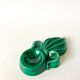 green and gold ceramic ashtray from the 60s