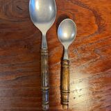 Set of wooden handle cutlery from the 80s Rosfrei