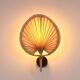 Palm Rattan Wall Sconce Lamp, 30x44Cm