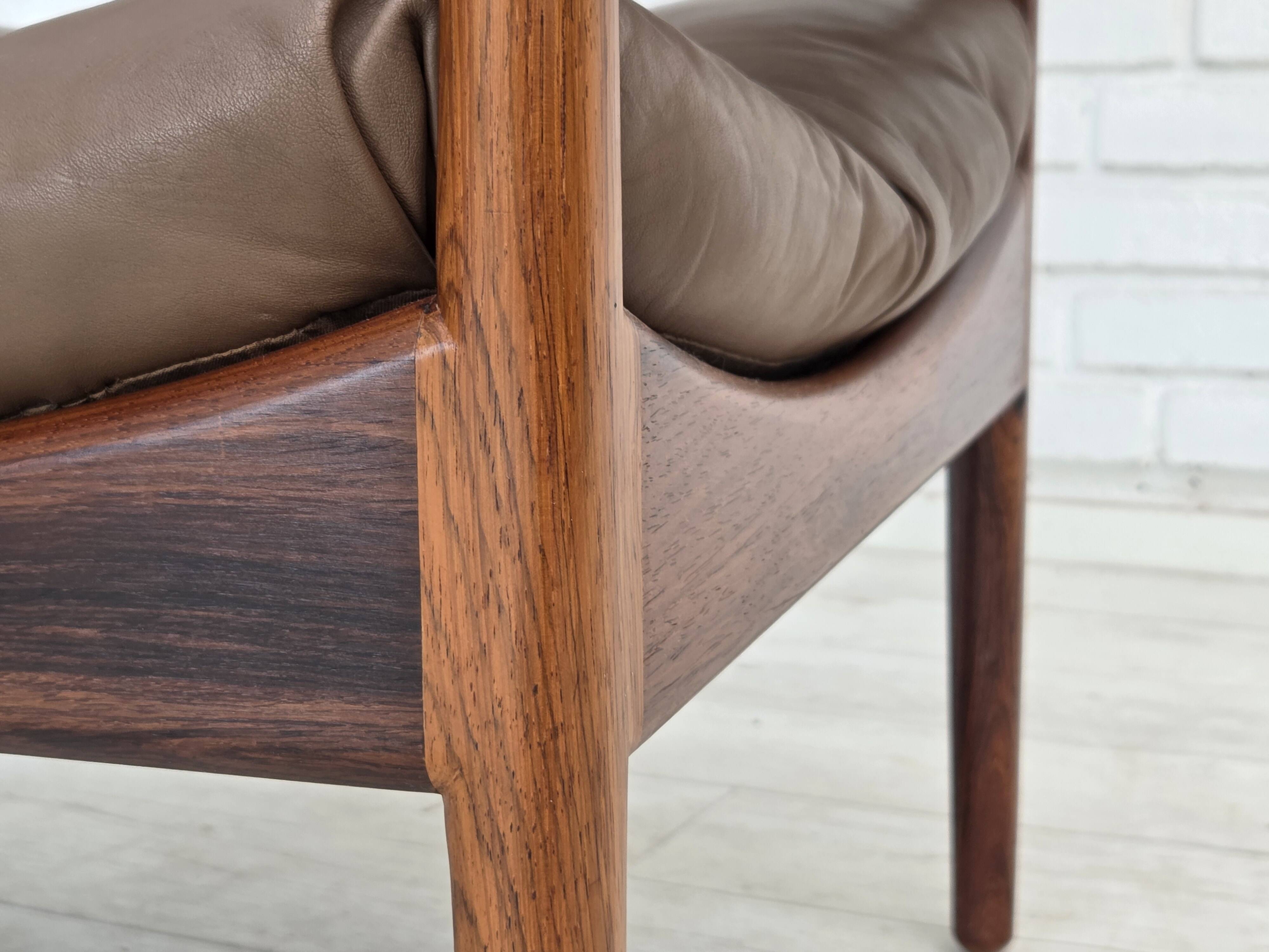 1970s, Danish design by Kristian Vedel, highback armchair model "Modus".