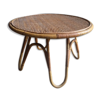 Table basse rotin