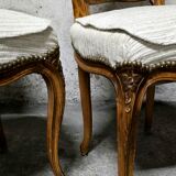 Set of 4 Louis XV style cabriolet chairs