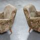 Pair of armchairs flower 50s