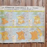 MDI school map "The territorial formation of France"