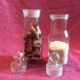 Set 2 old vintage kitchen glass jars