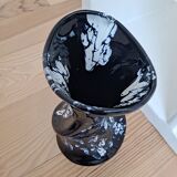 Vase Vallauris bleu forme libre