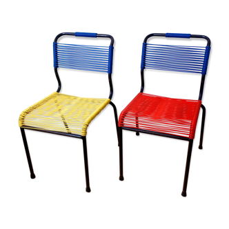 Chairs 1950 scoubidou