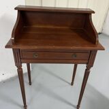 Old-fashioned secretary desk and chair set.