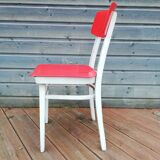 Set of 4 chairs and a vintage table, 70s