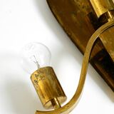 Large heavy Mid Century brass wall light from a German church