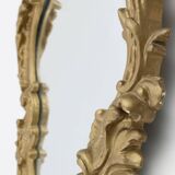 20th Century Belgium gold framed mirror in Louis XV style