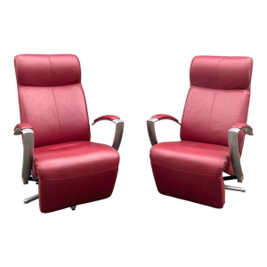 paire de fauteuils amovibles - rouge