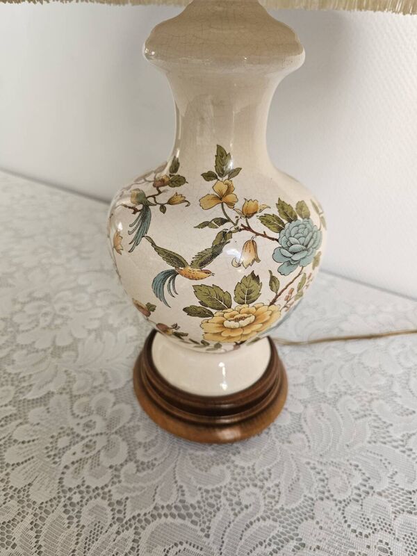 Lampe vintage faïence de moustiers