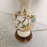 Vintage Moustiers earthenware lamp