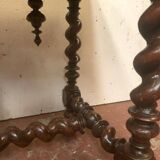 Louis XIII desk table in carved walnut 19th century