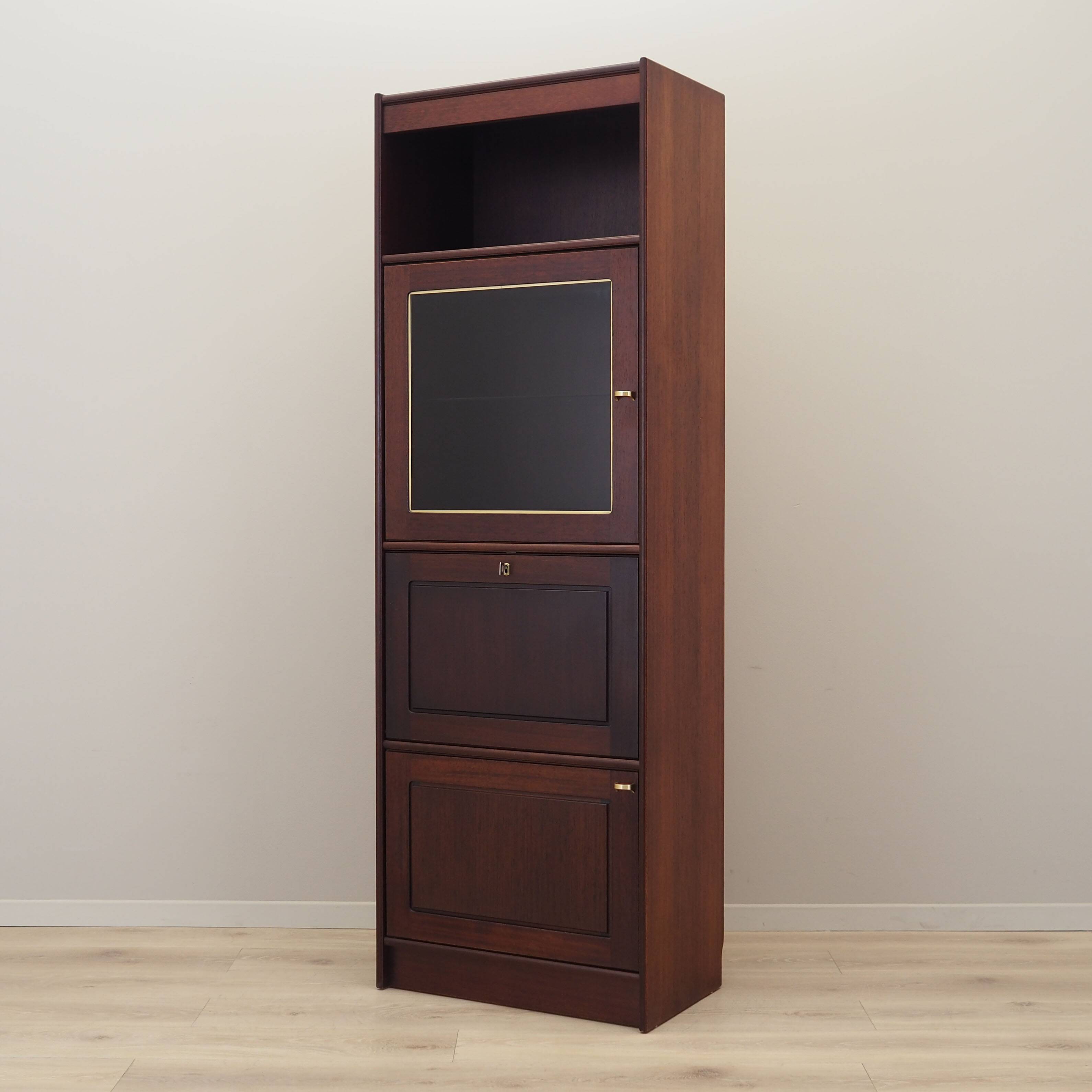 Mahogany showcase, Danish design, 1970s, production: Denmark