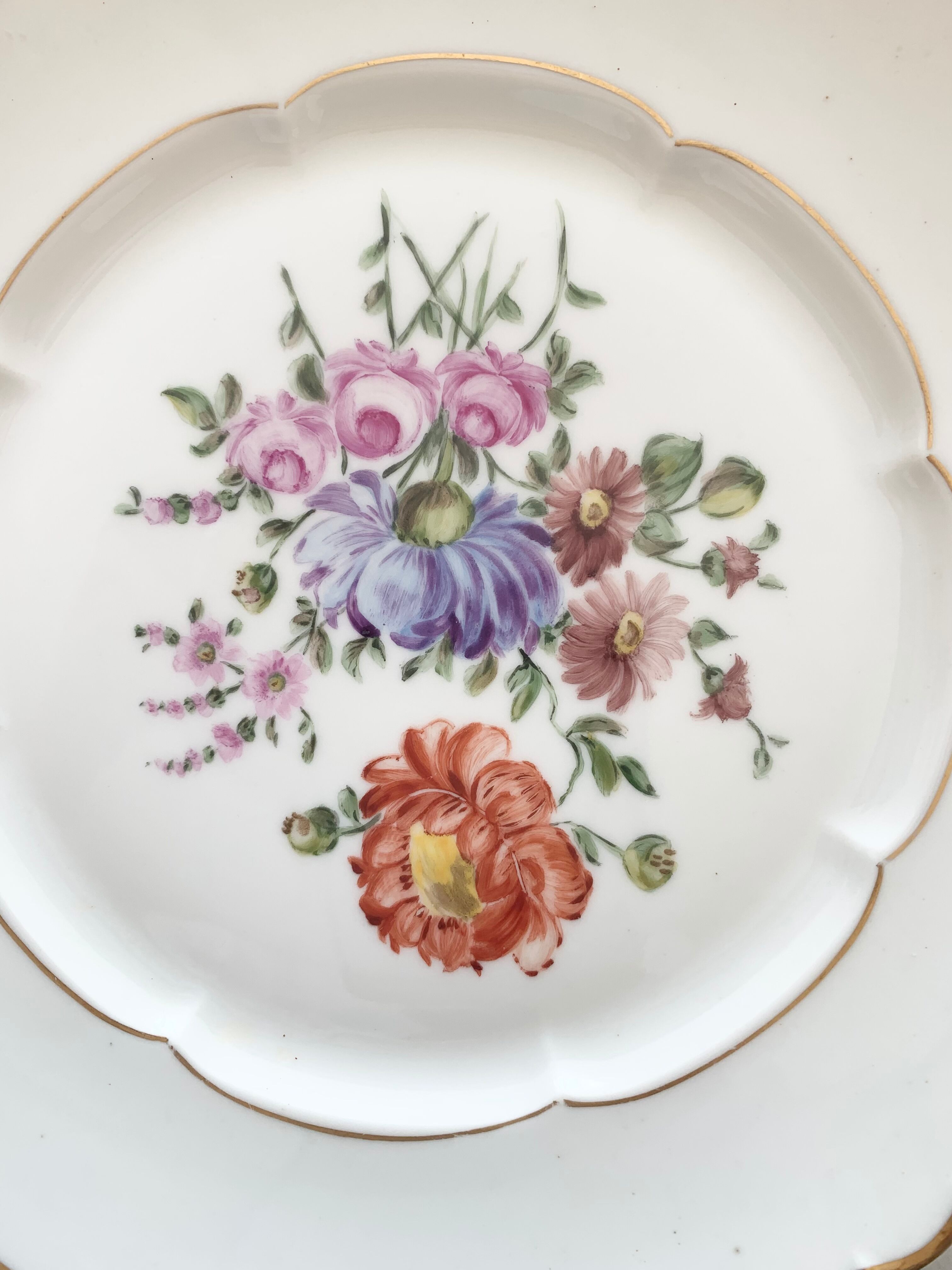 Lot de 20 assiettes anciennes  en porcelaine Haviland