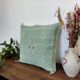 Berber Sabra green cushion in cactus silk