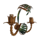 Vintage bamboo wall lamp