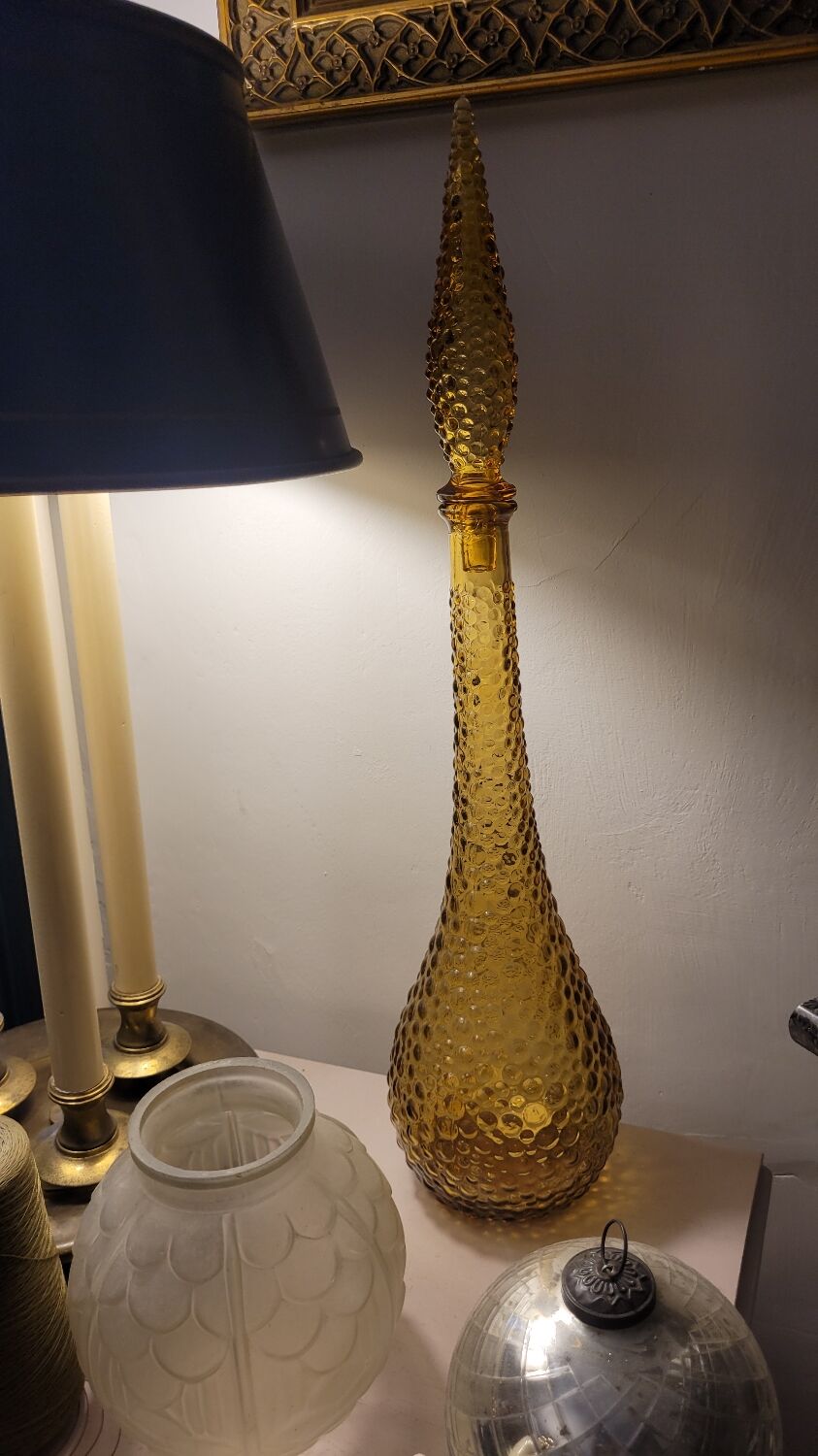Amber glass bottle