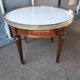 Coffee table hot water bottle old marble top Louis xvi style