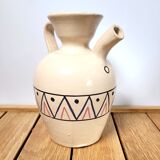 Ceramic pitcher decorated pottery