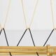 Golden coat rack from the 20th century, Germany, Europe, 1960s.