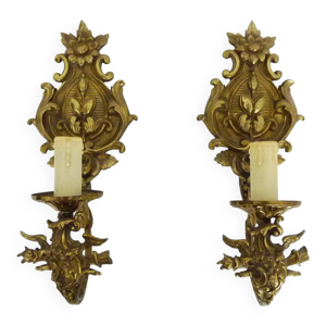 Ancienne paire d'appliques