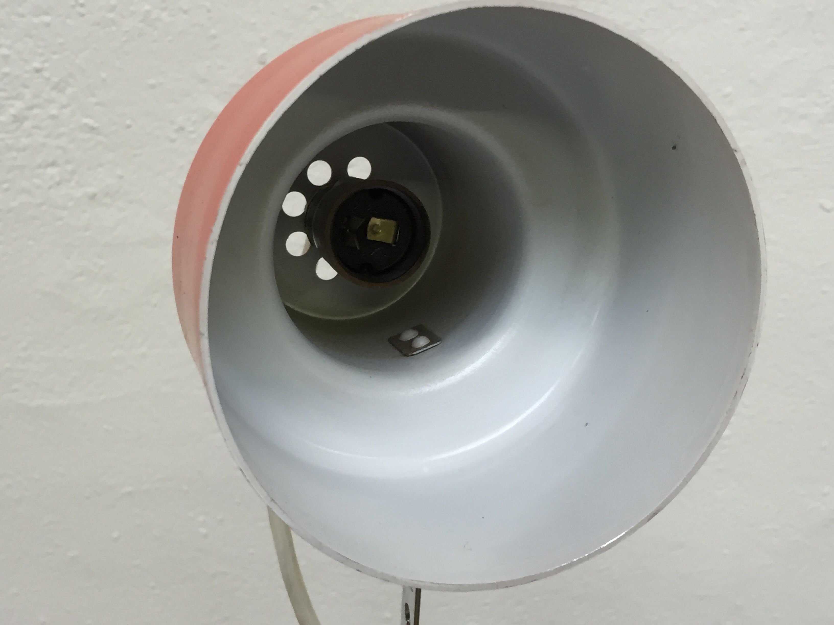 Pair of orange lamps