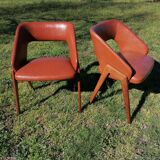 Pair of shell armchairs n°634 by Michel Ducaroy for Roset SNA