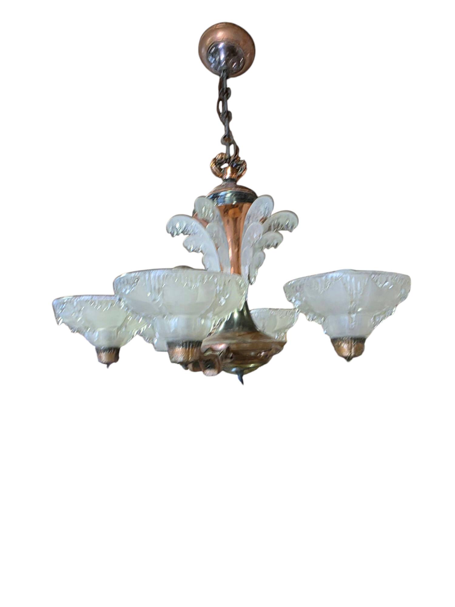 Ezan Art Deco 6-light chandelier