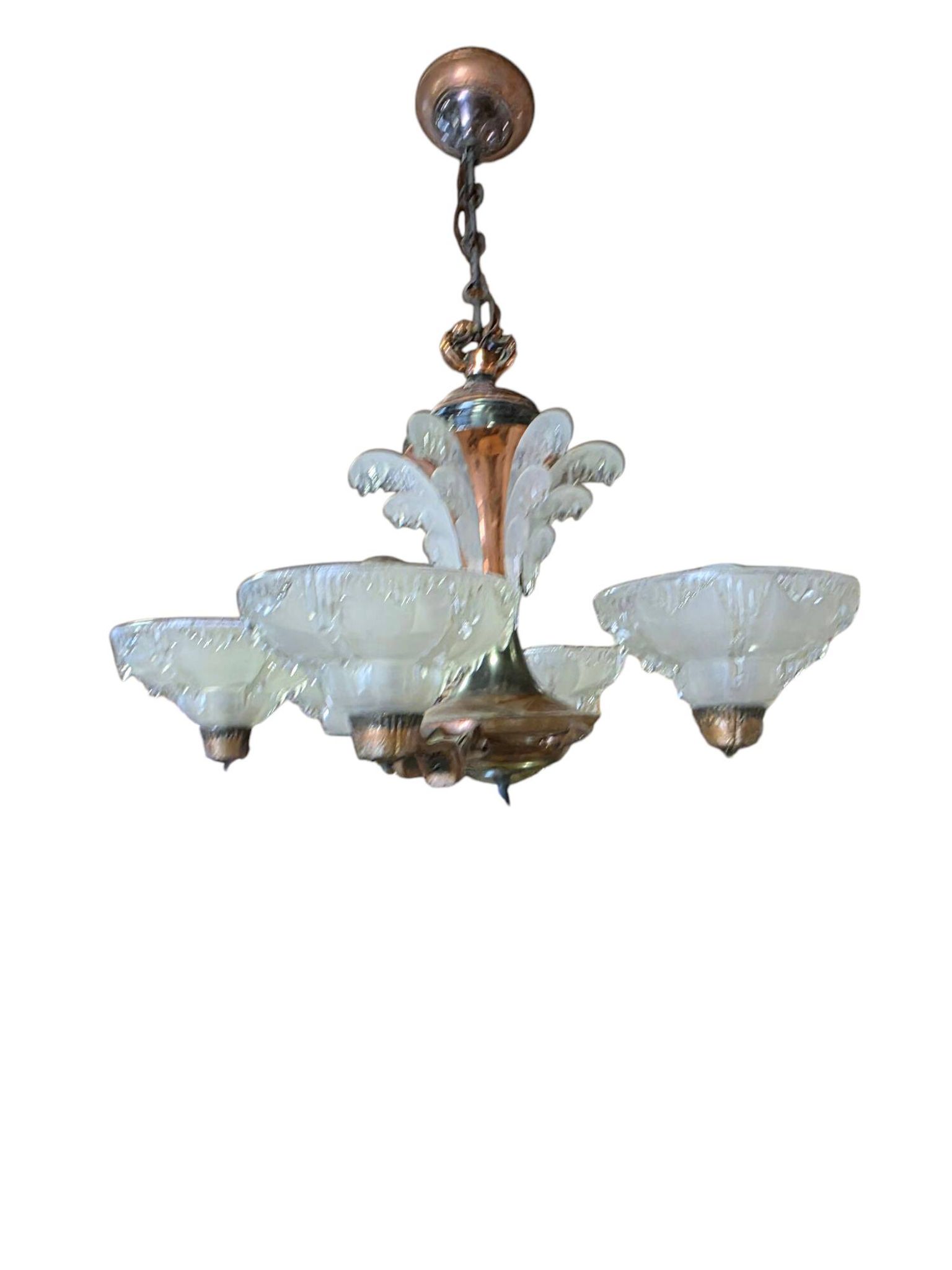 Ezan Art Deco 6-light chandelier