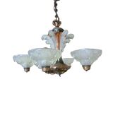 Ezan Art Deco 6-light chandelier