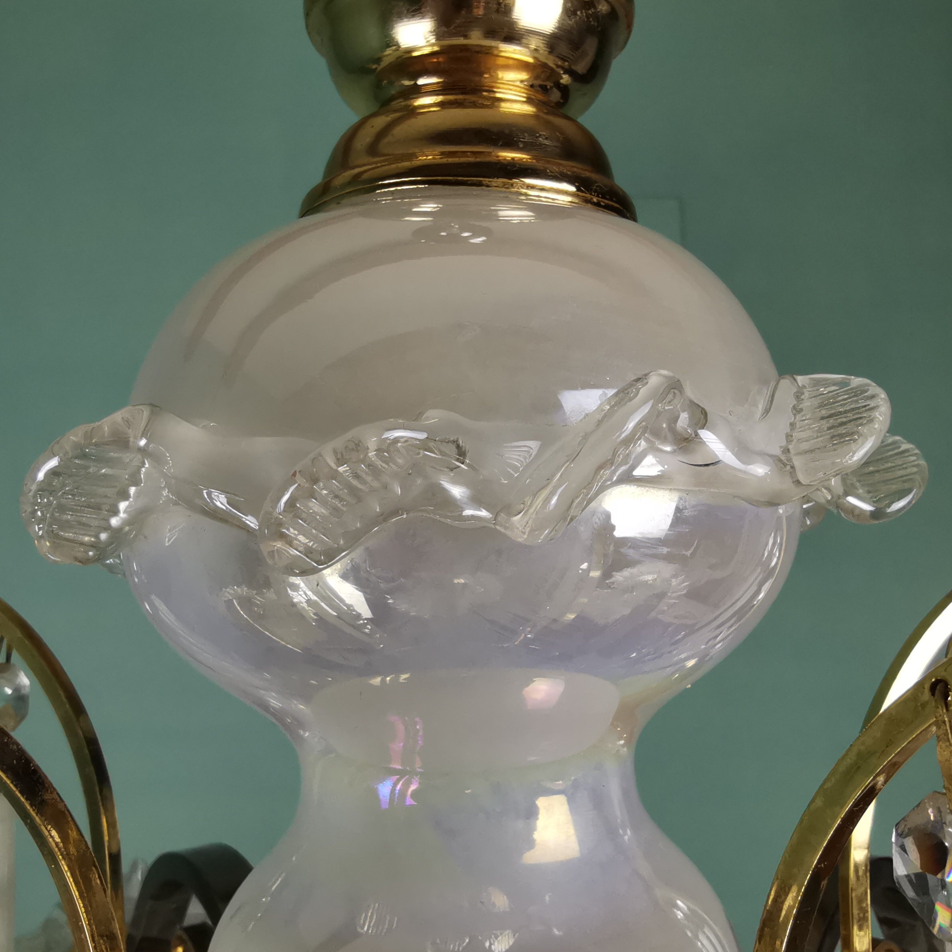 Italian murano glass chandelier