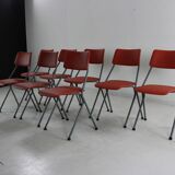 Set of eight stackable kitchen chairs by Ahrend De Cirkel Holland