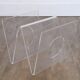 Vintage plexiglass magazine door from Roche bobois 1970