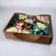 Modernist wood and enamel vanity box by J. Capo Esmaltes, 1970s, Spain