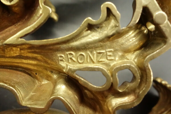 Pair of Rocaille, Rococo style sconces