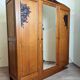 art deco period wardrobe in blond oak circa 1940