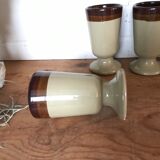 Ensemble de 4 mugs mazagran en grès