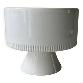 White ceramic pedestal cup