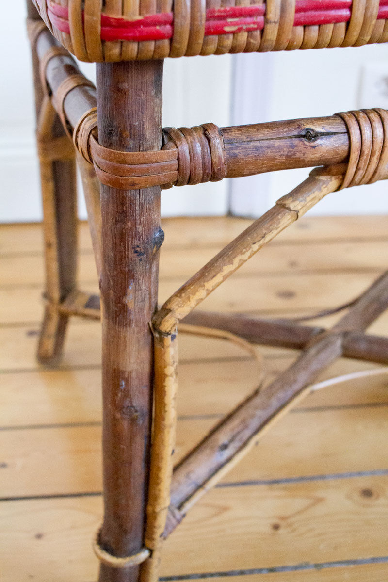 Rattan coffee table